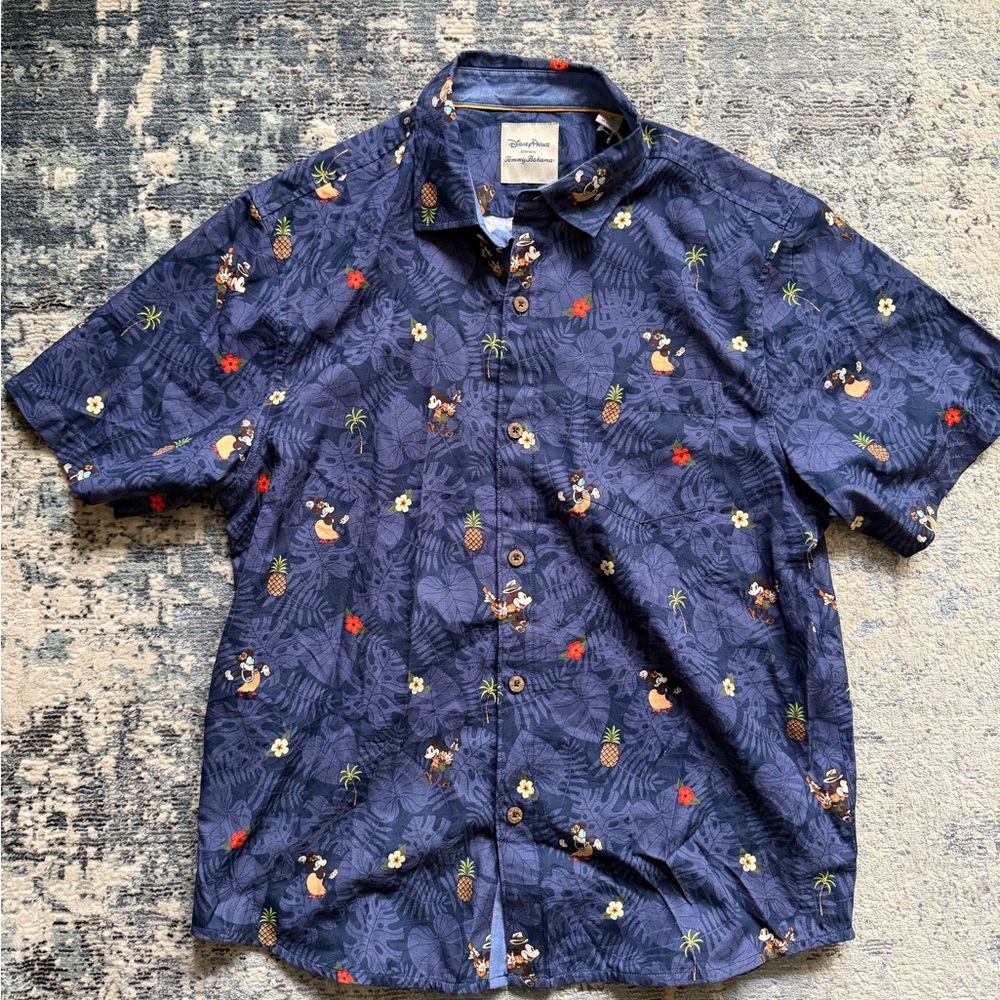 Tommy Bahama Disney Tiki Print Shirt NWT